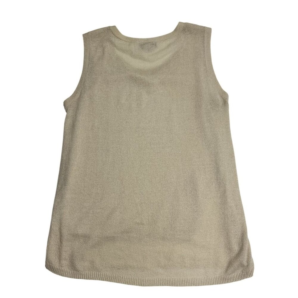 Urban Day Size M/L Women Sleeveless Knit Tank Top With Sheer Side Panels